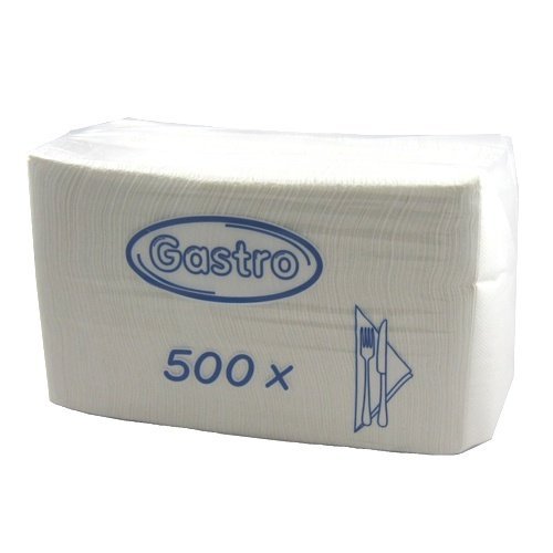 Servítky biele - 500ks