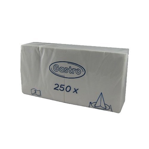 Servítky biele - 250ks