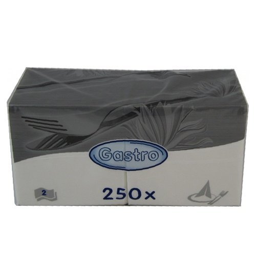 Servítky biele - 250ks